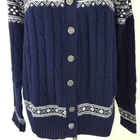 Vintage Winona Knits Cardigan Sweater Size L - Picture 5 of 8
